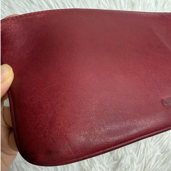 Vintage COACH y2k Red Slim Money Make up Cosmetic Case - Picture 5 of 14